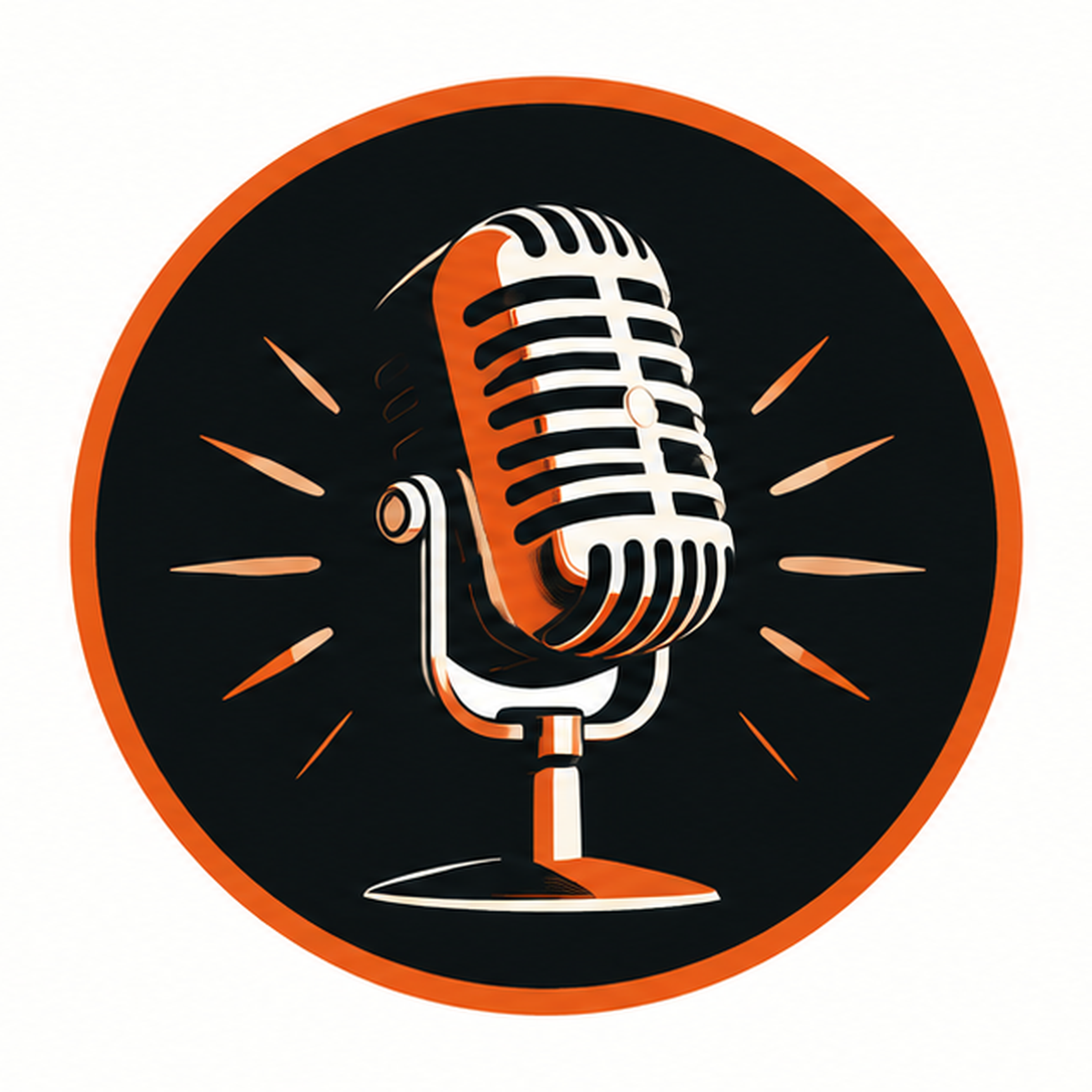 Happy Hour Media vintage microphone emblem